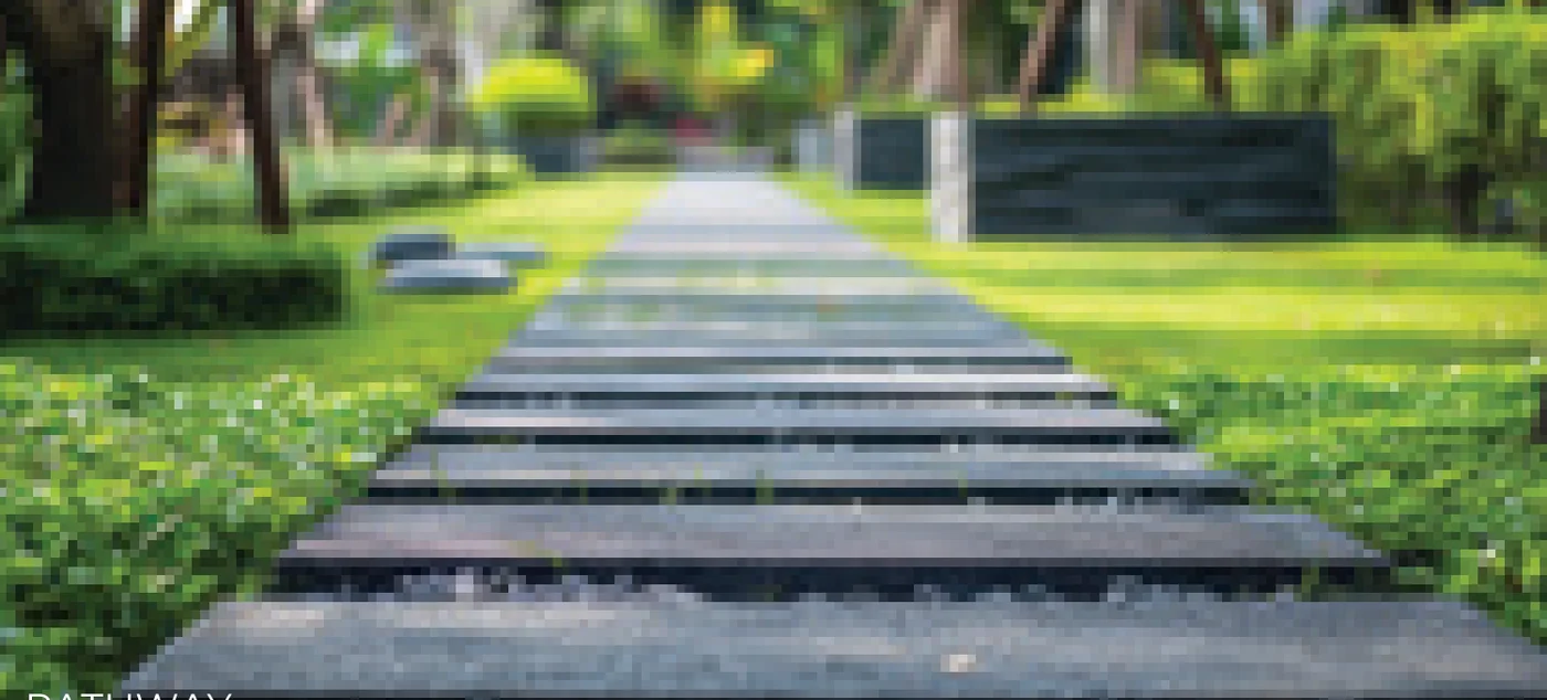 Landscaped pathway – Kohinoor Regalia